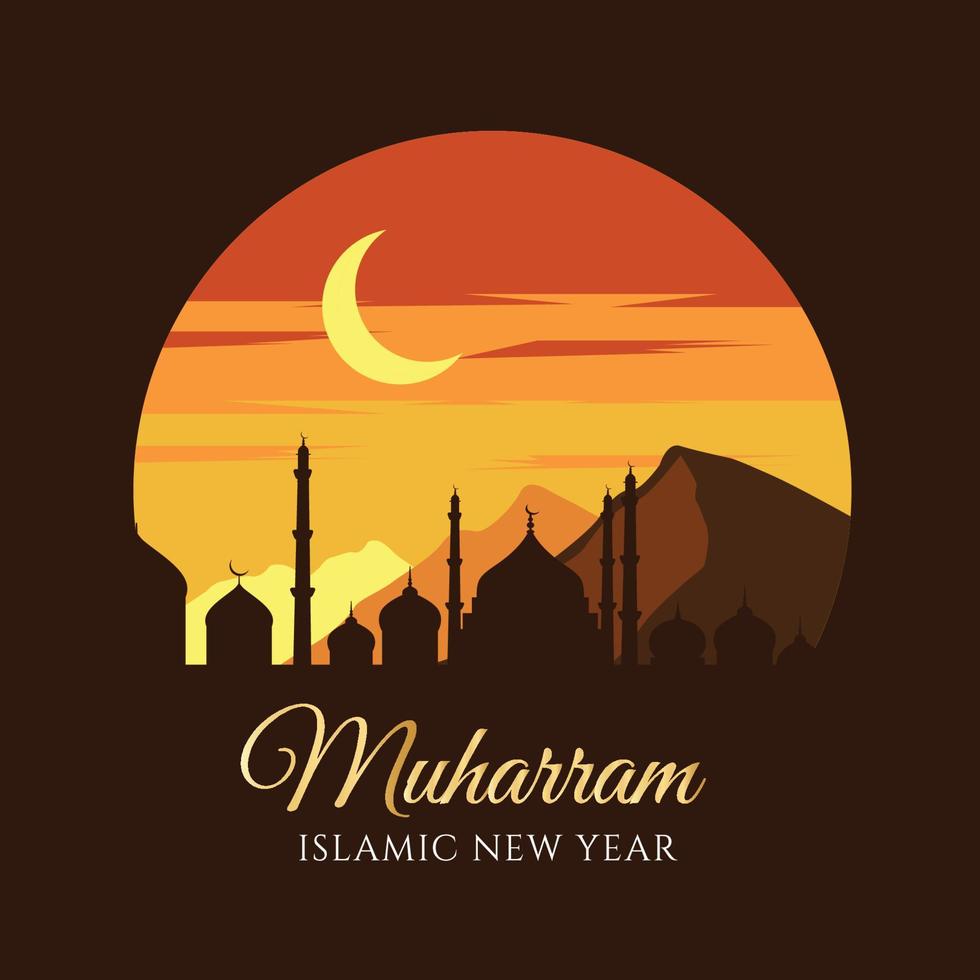Muharram graphic illustration vector