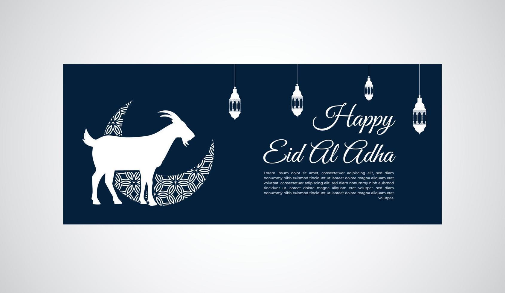 Happy eid al adha vector