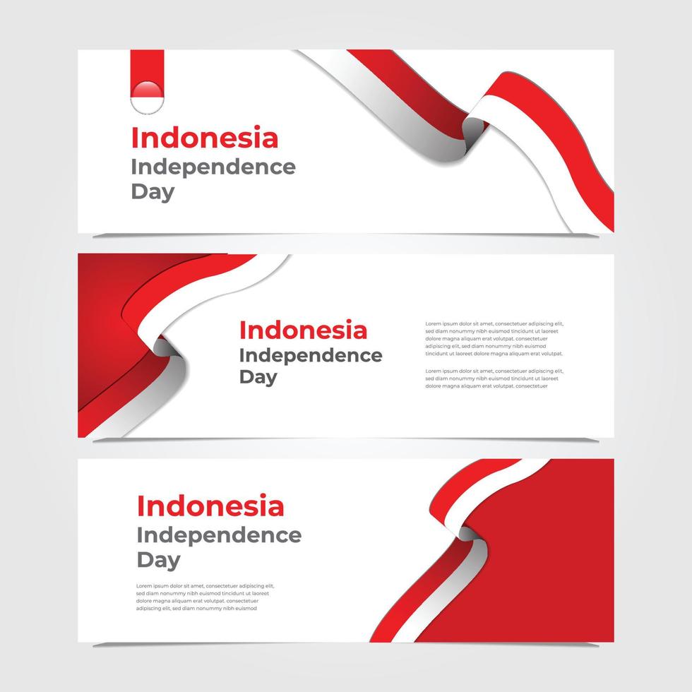 Backdrop Indonesia national day vector
