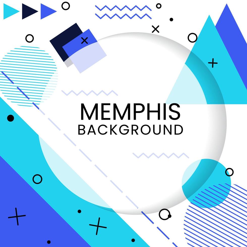 fondo abstracto de memphis vector