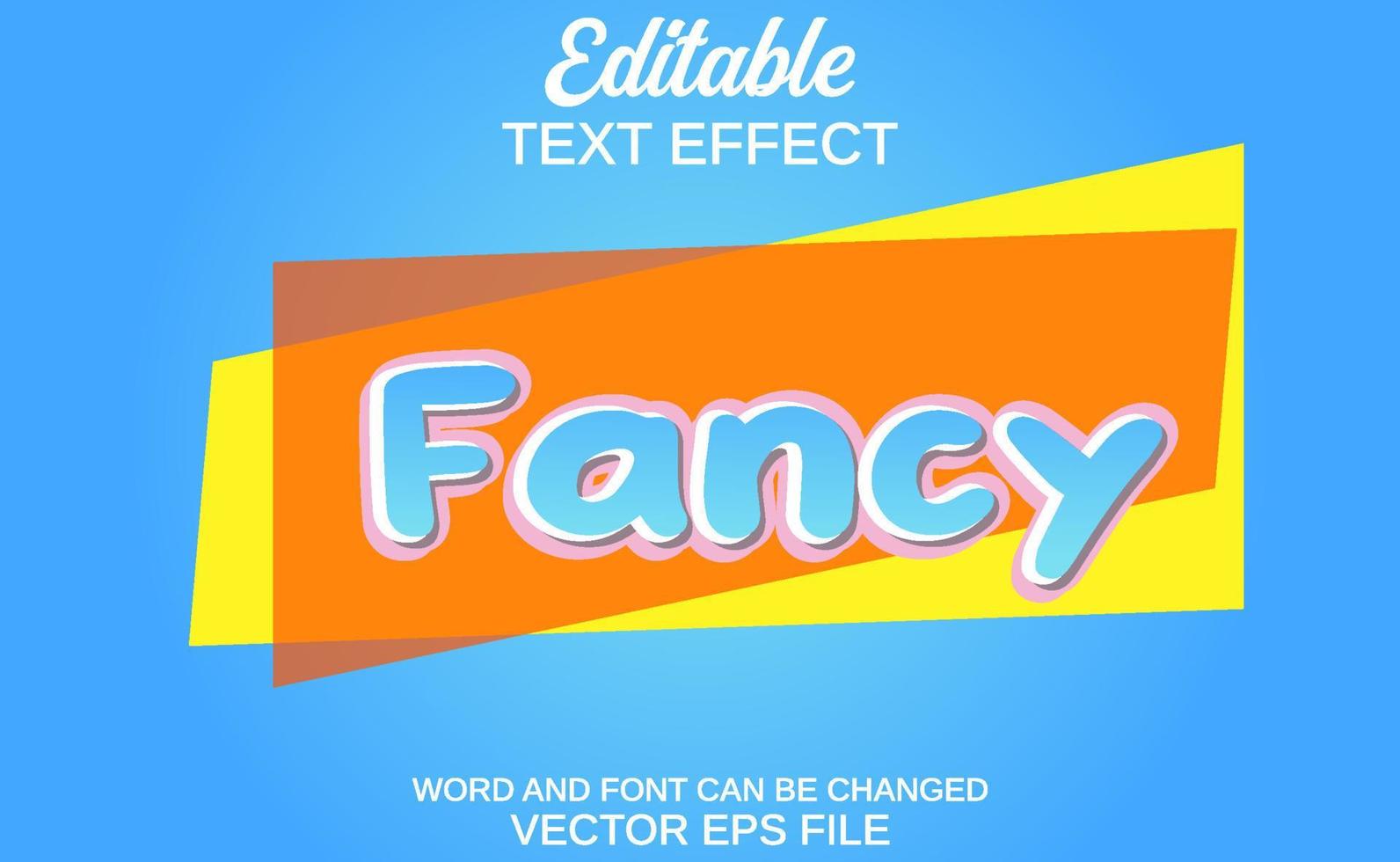 elegante efecto de texto editable vector