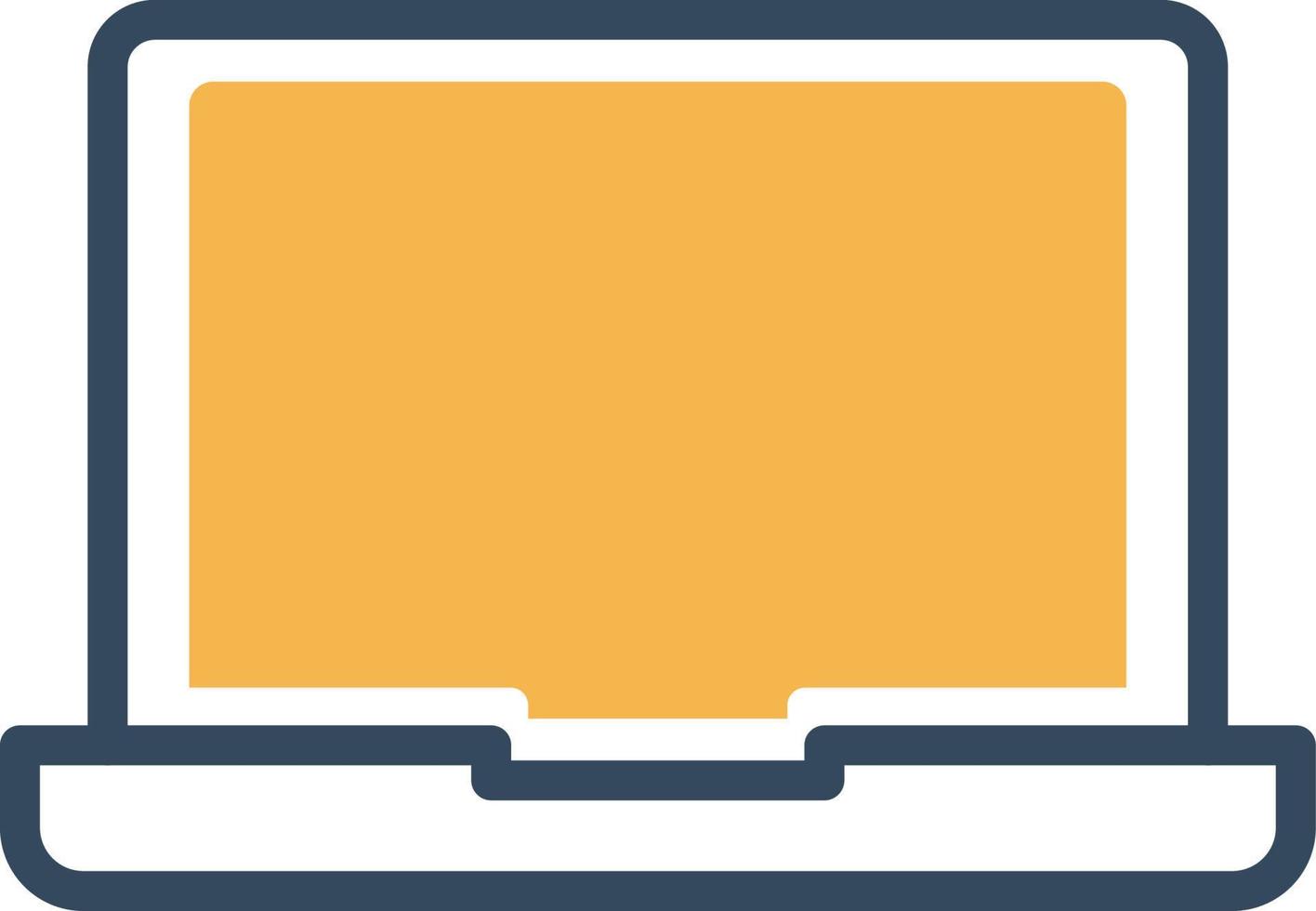 Laptop Vector icon that can easily modify or edit