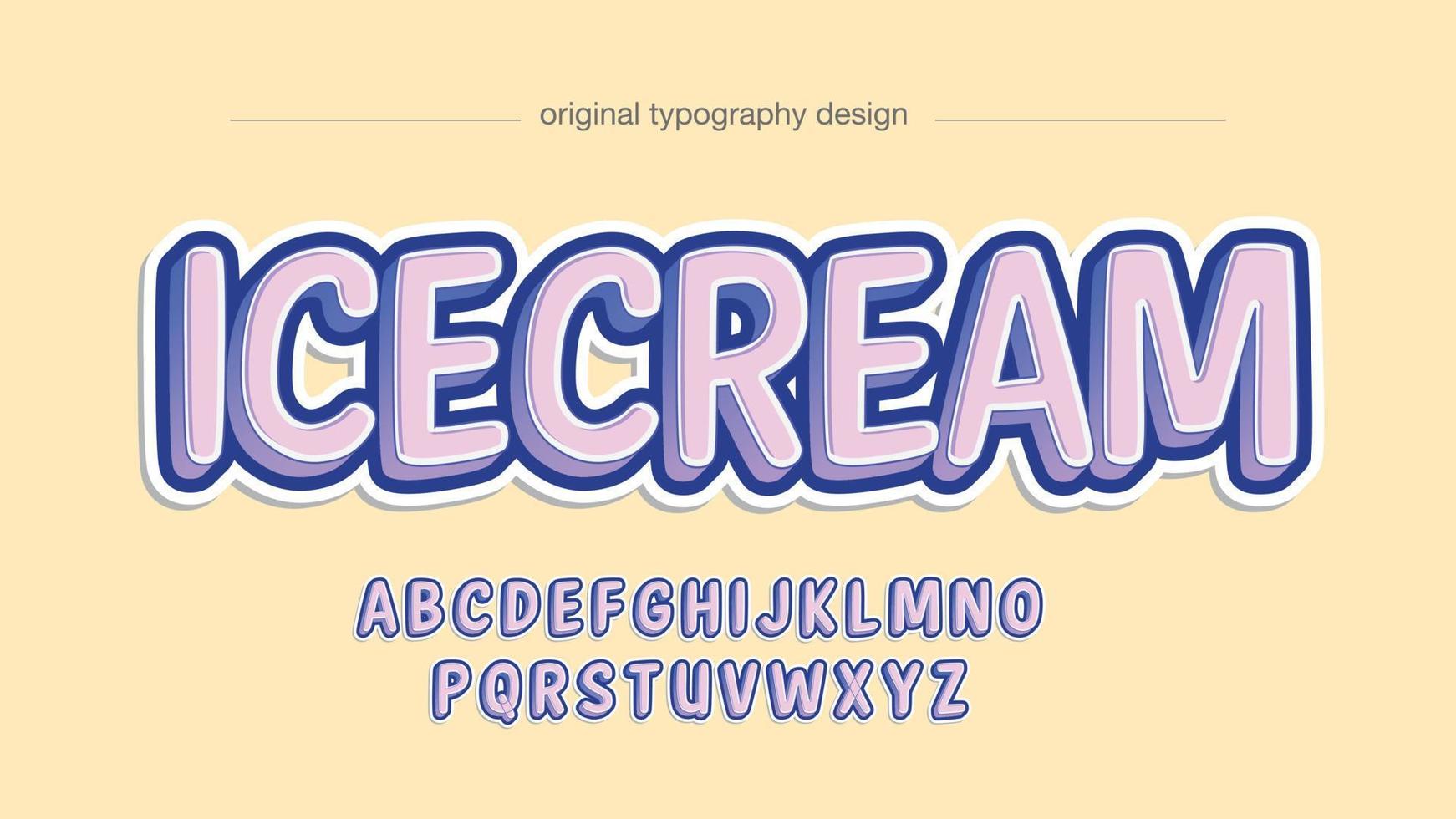 Purple and pink pastel tone cute typography vector