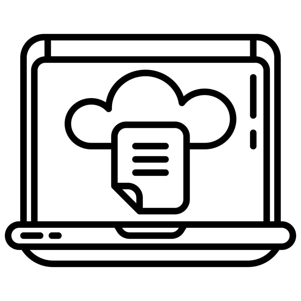 laptop and backup data vector