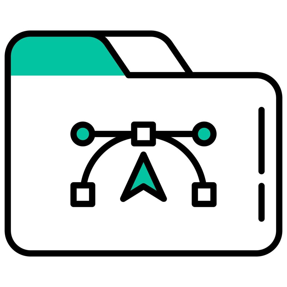 folder and vector