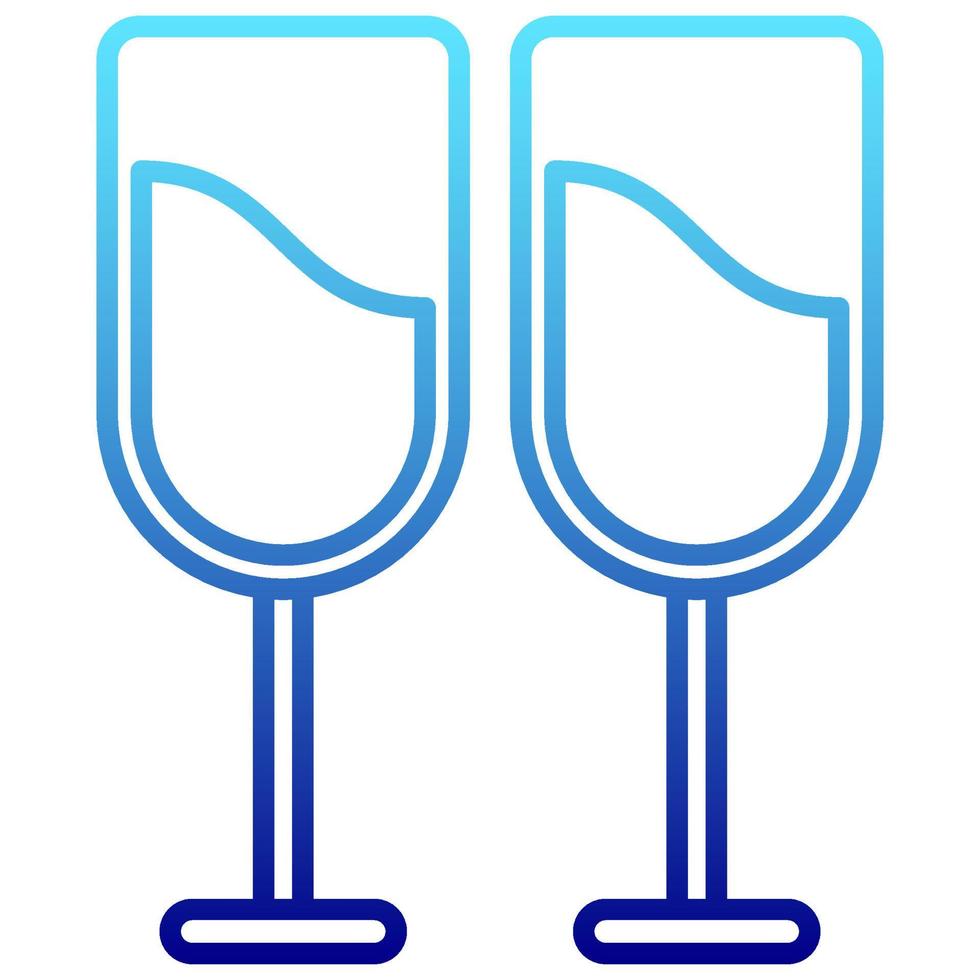 glass icon with transparent background vector