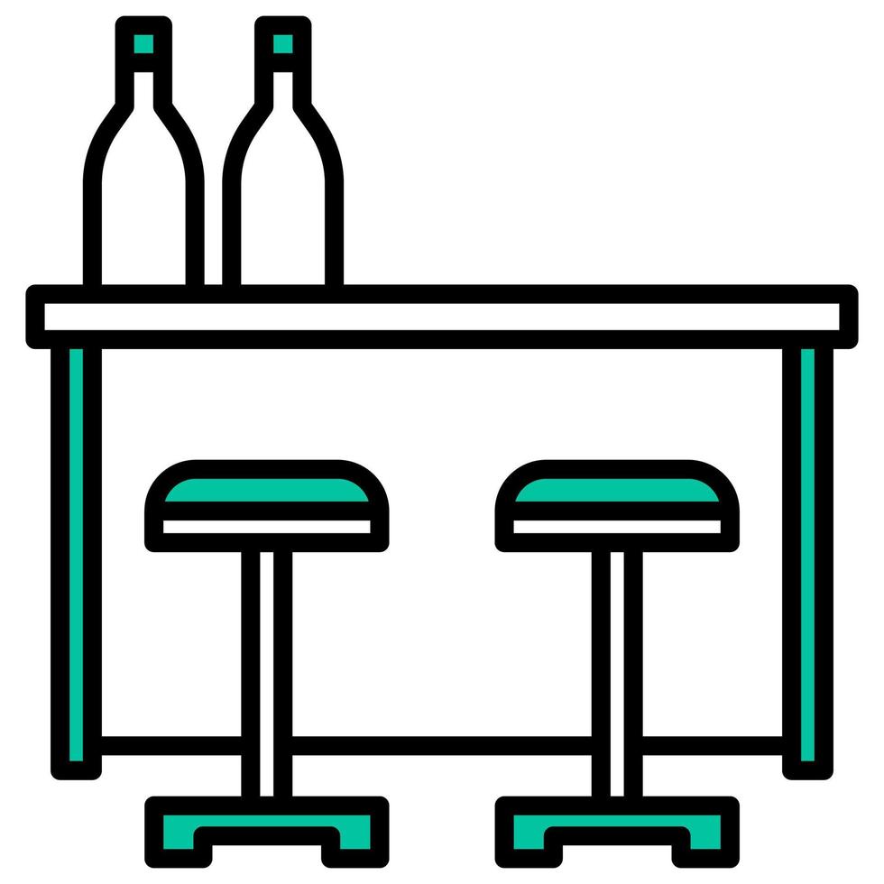 mini bar icon with transparent background vector