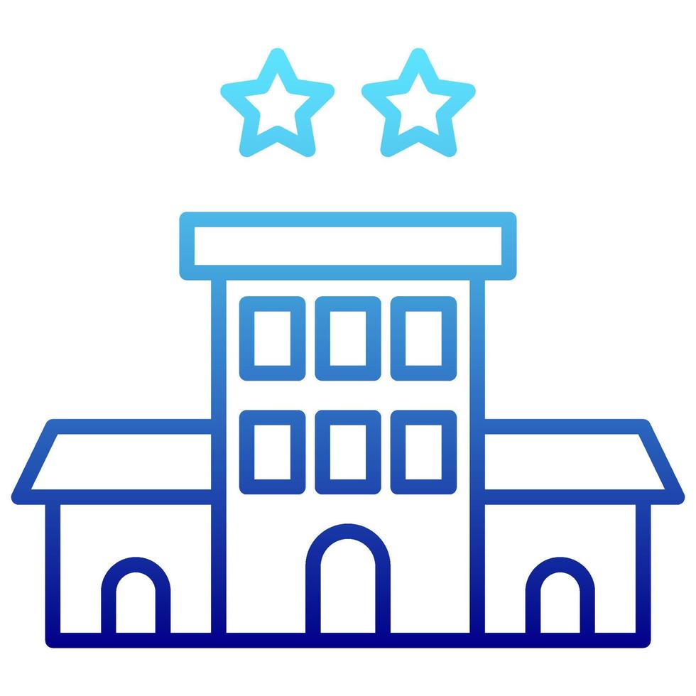 hotel rating icon with transparent background vector