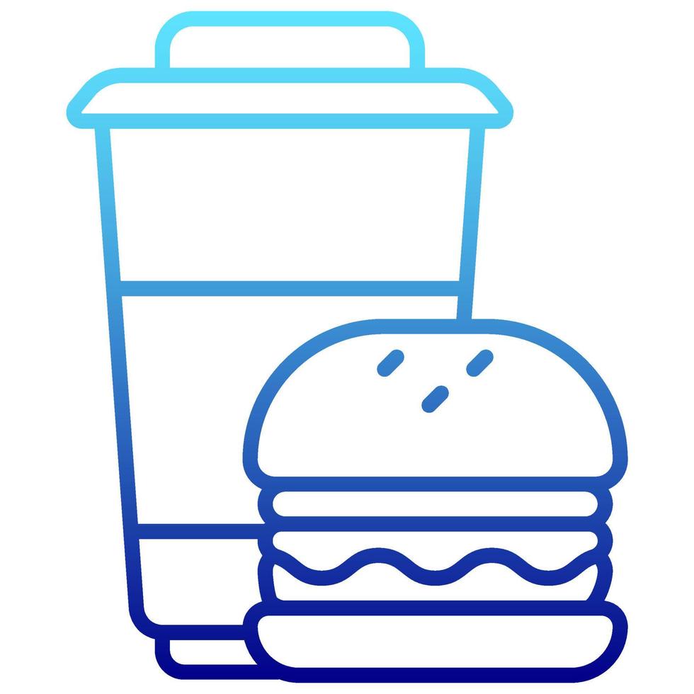 lunch icon with transparent background vector