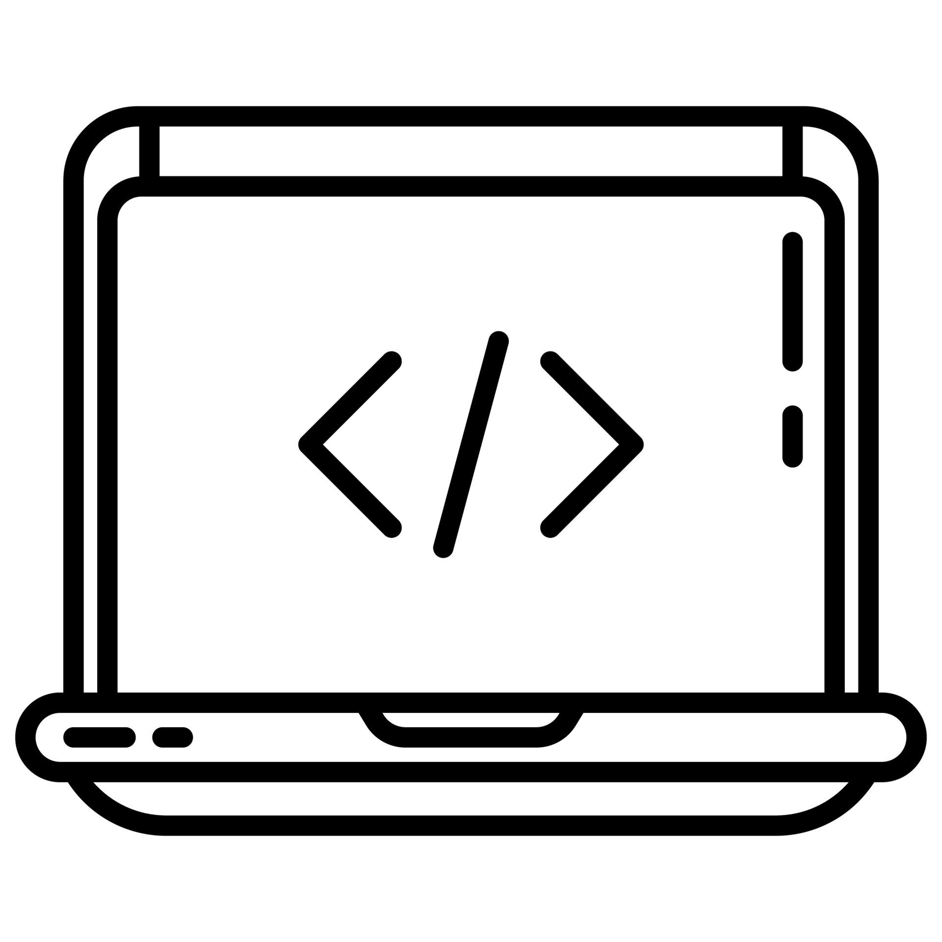 laptop and coding 9537808 Vector Art at Vecteezy