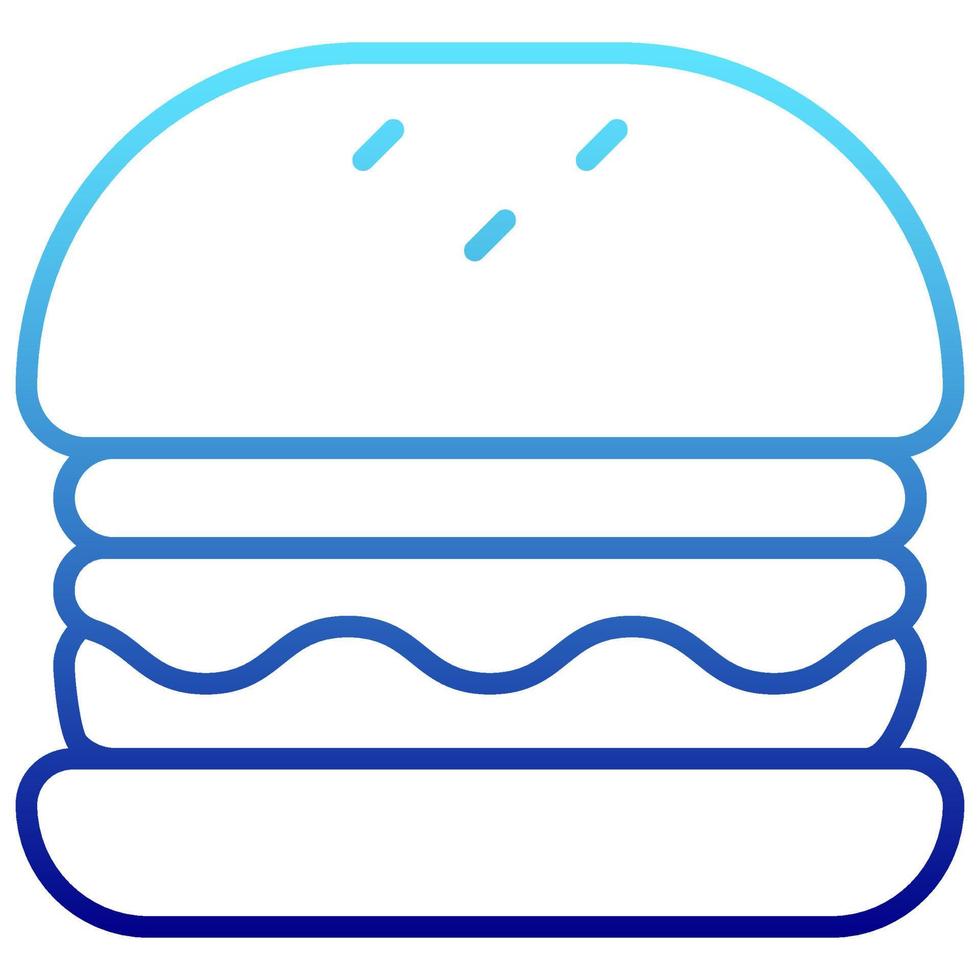 burger icon with transparent background vector