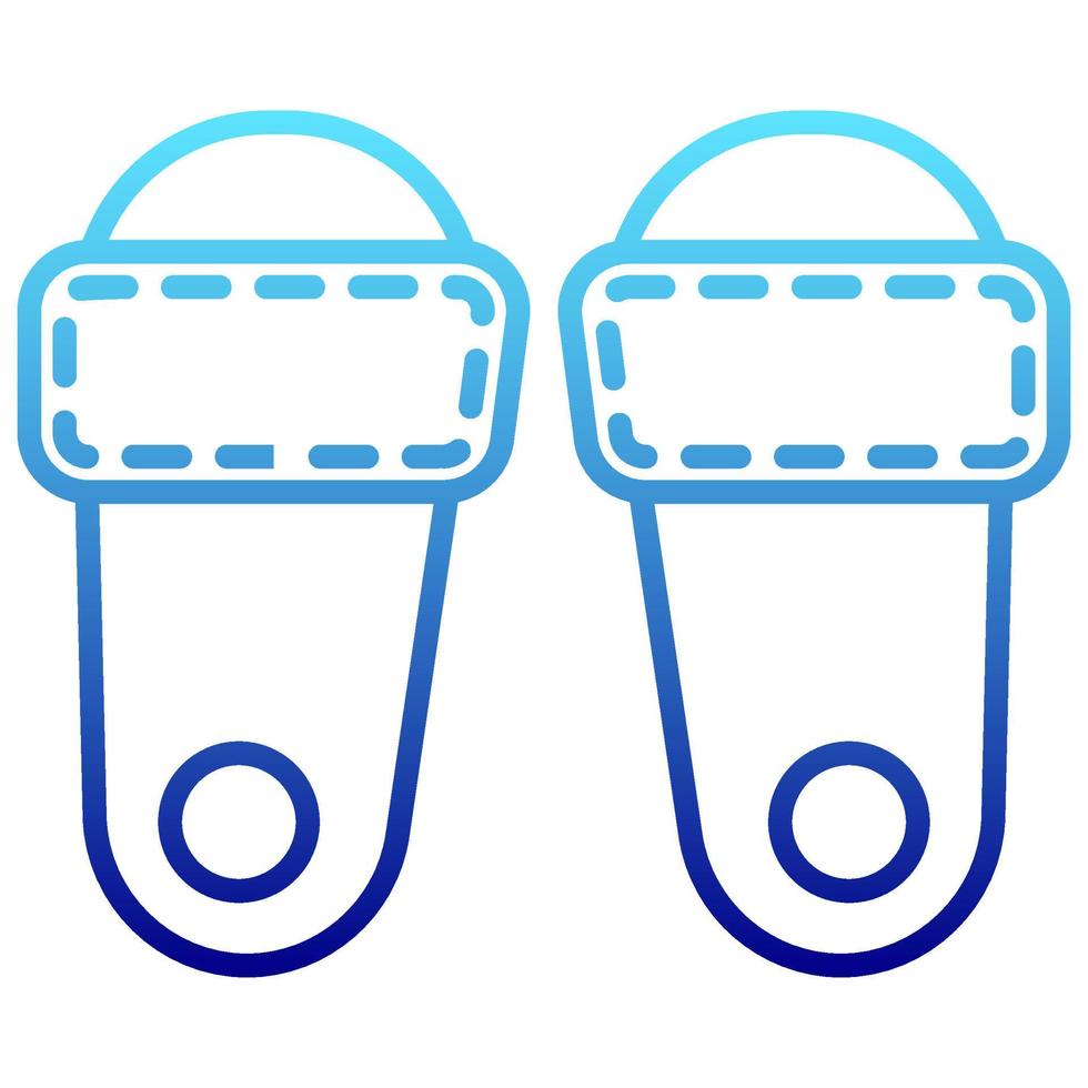 slipper icon with transparent background vector