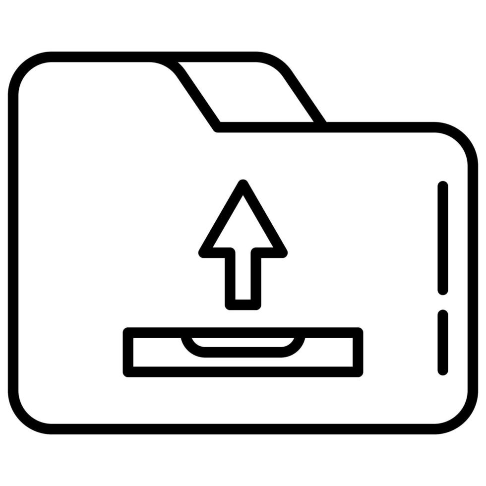 folder and upload document vector