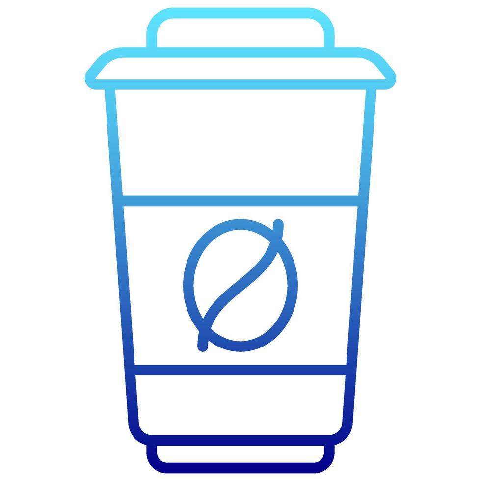 coffee cup icon with transparent background vector