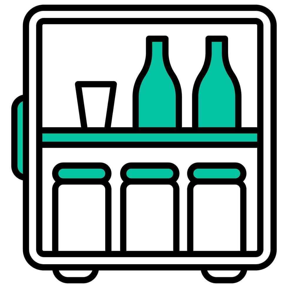 refrigerator icon with transparent background vector