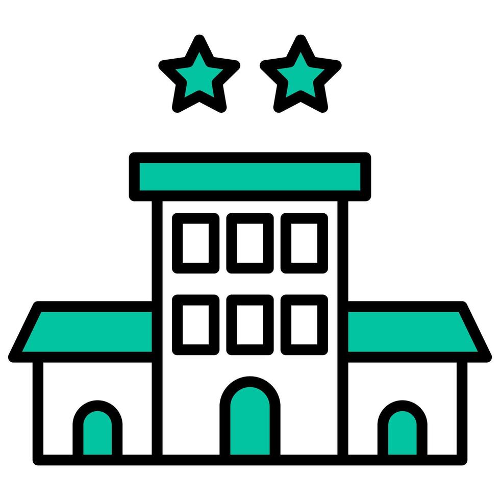 hotel rating icon with transparent background vector