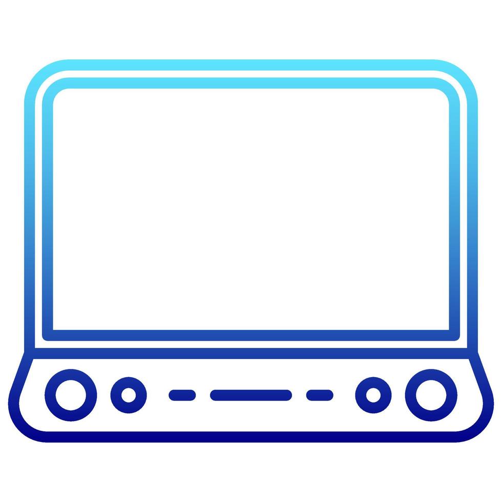 television icon with transparent background vector