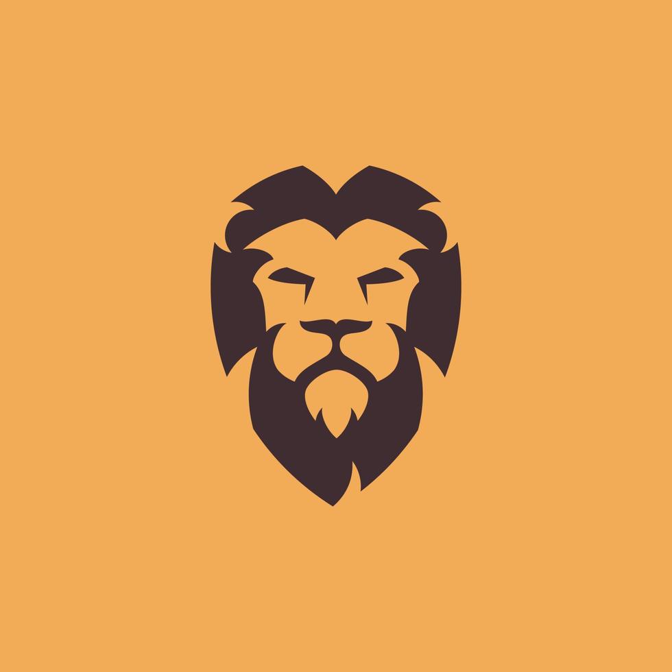 Lion Head Logo Concept vector