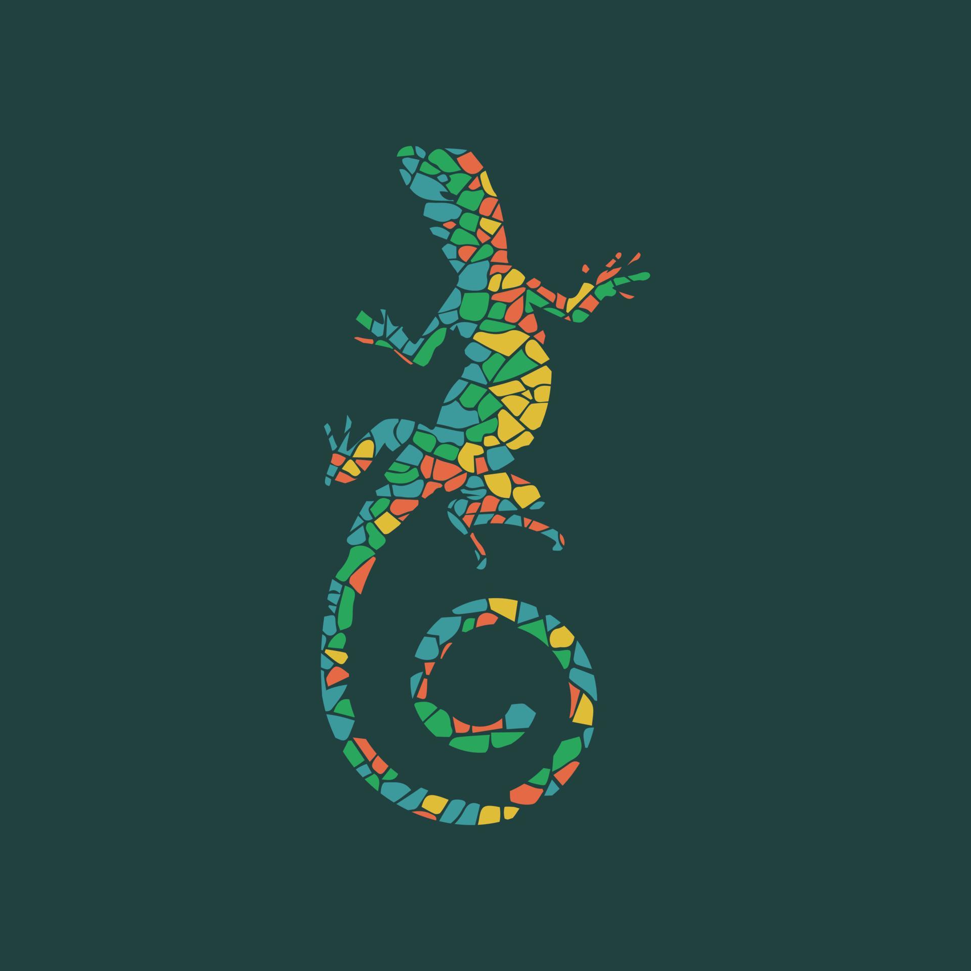 Lizard Colourful Design 9538182 Vector Art at Vecteezy