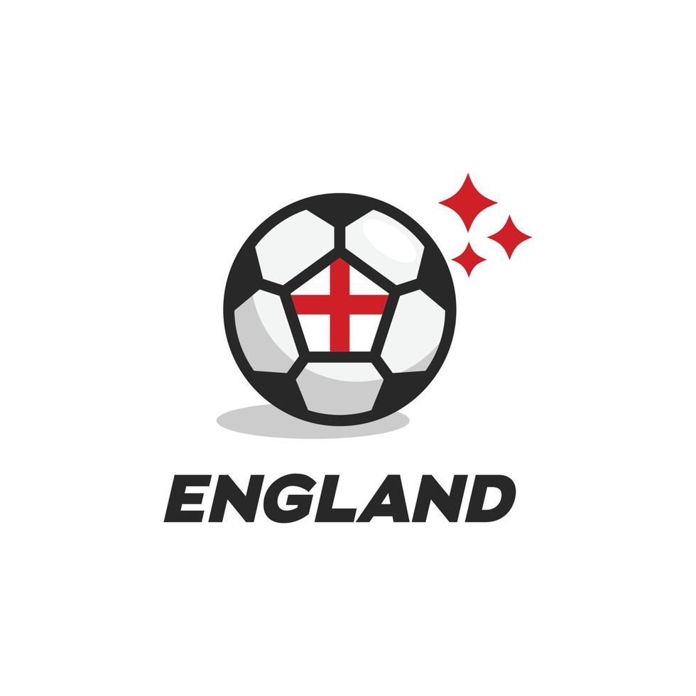 England Ball Flag vector