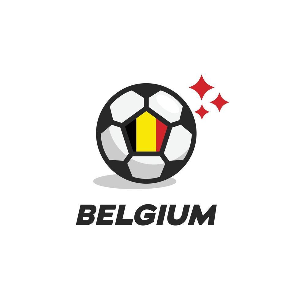 bandera de la pelota de bélgica vector