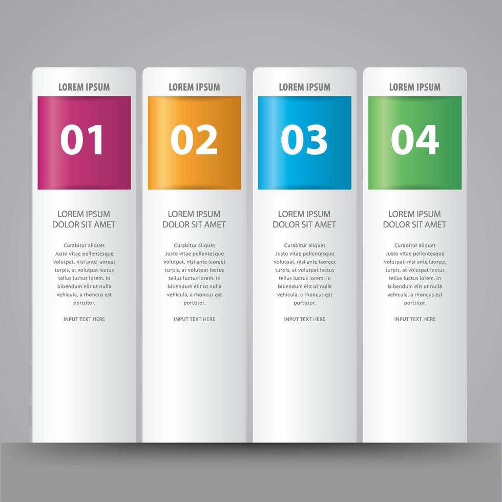 Infographic design template can be used for workflow layout, diagram, number options, web design. Infographic business concept with 4 options, parts, steps or processes. Abstract background. vector