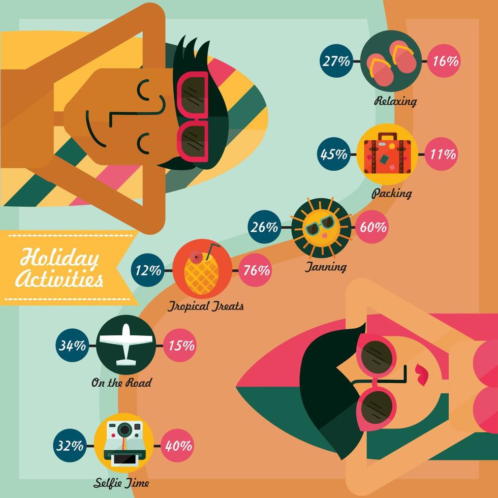 beneficios del vector infográfico de natación