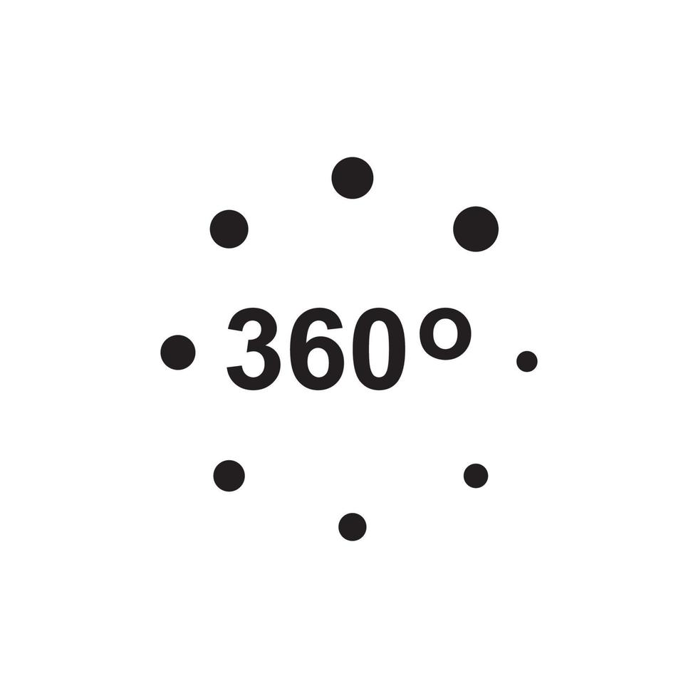 360 Icon EPS 10 vector