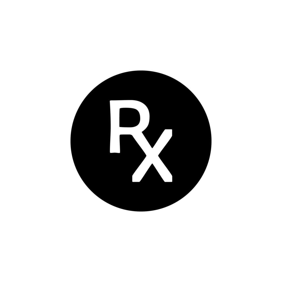 RX Icon EPS 10 vector