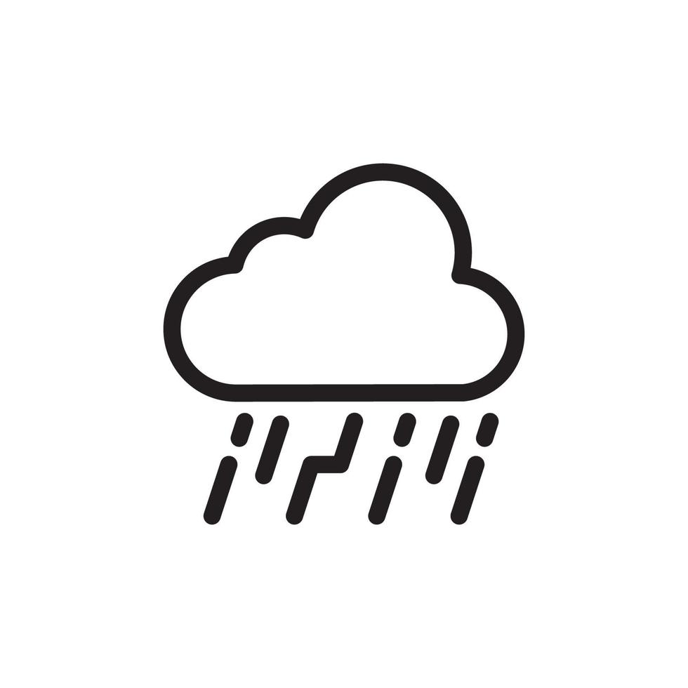 Cloud Rain Icon EPS 10 vector