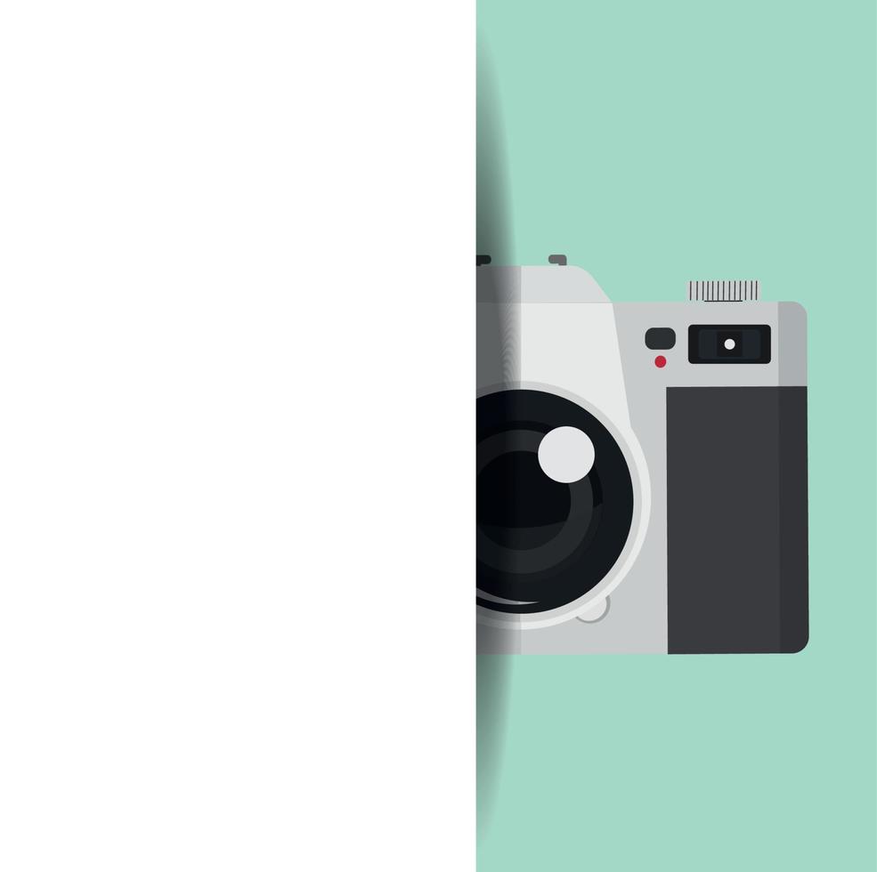 camera background with copy space vector