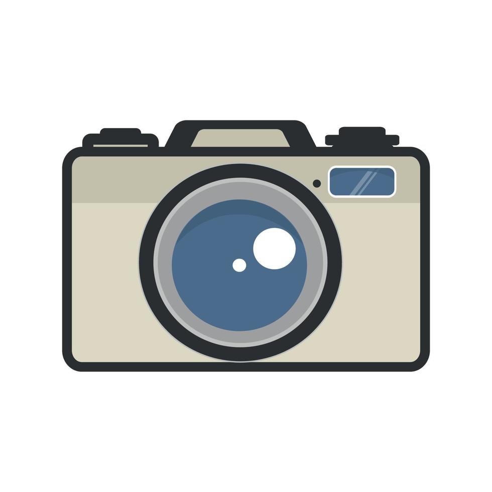 Photo camera Flat style sign vector