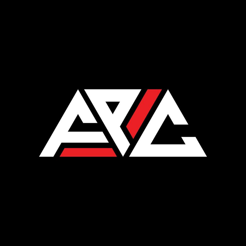 FPC triangle letter logo design with triangle shape. FPC triangle logo design monogram. FPC triangle vector logo template with red color. FPC triangular logo Simple, Elegant, and Luxurious Logo. FPC