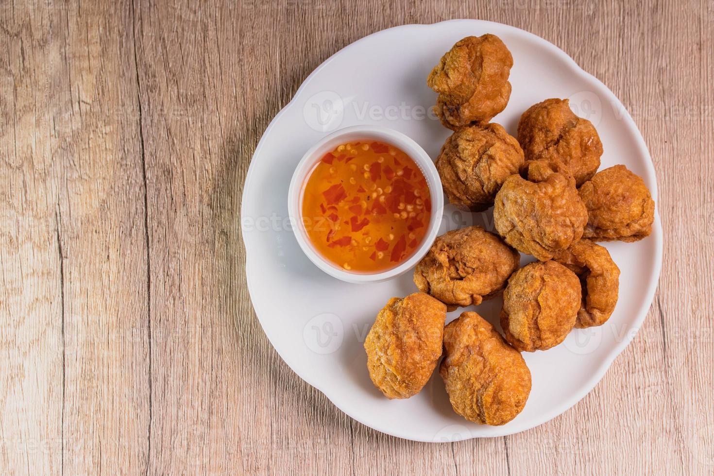 Crispy Fish Balls with Sweet and Spicy Dipping Sauce photo