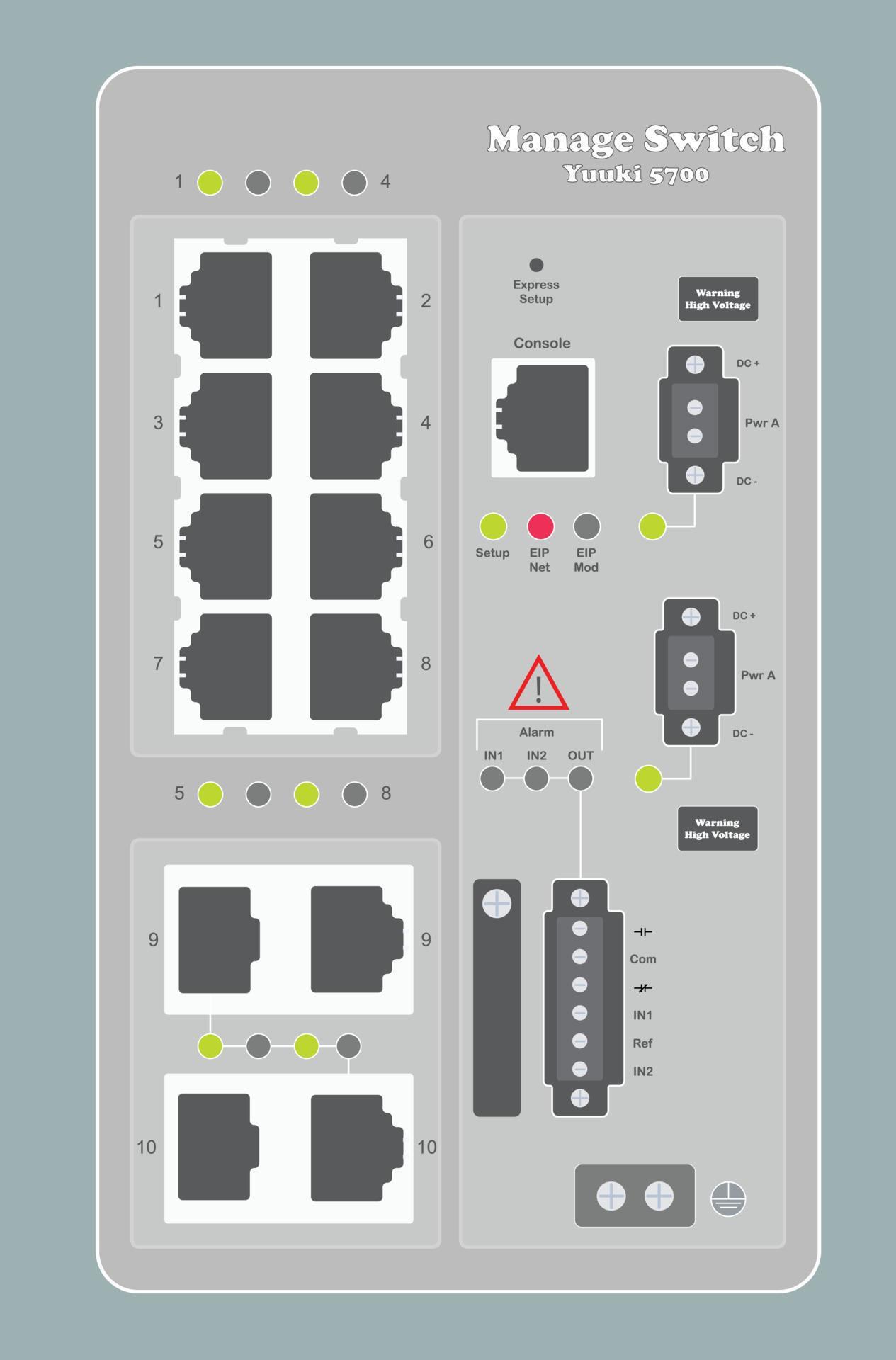 Industrial Manage Switch HUB Vektor Flat Design 9539358 Vector Art at