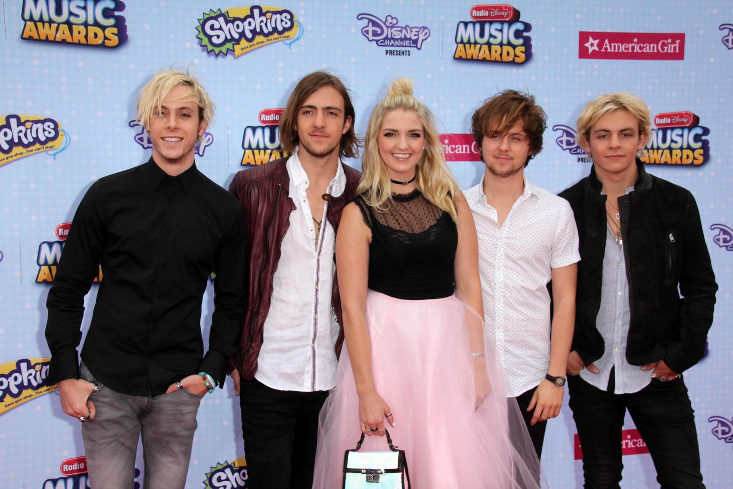 LOS ANGELES, FEB 25 - R5, Riley Lynch, Ross Lynch at the Radio DIsney Music Awards 2015 at the Nokia Theater on April 25, 2015 in Los Angeles, CA photo