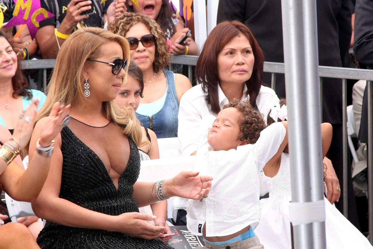 , LOS ANGELES, AUG 5 - Mariah Carey, Moroccan Cannon at the Mariah Carey Hollywood Walk of Fame Ceremony at the W Hollywood on August 5, 2015 in Los Angeles, CA photo