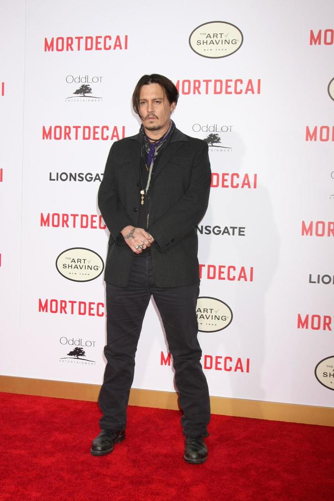 LOS ANGELES, JAN 21 - Johnny Depp at the Mortdecai LA Premiere at a TCL Chinese Theater on January 21, 2015 in Los Angeles, CA photo