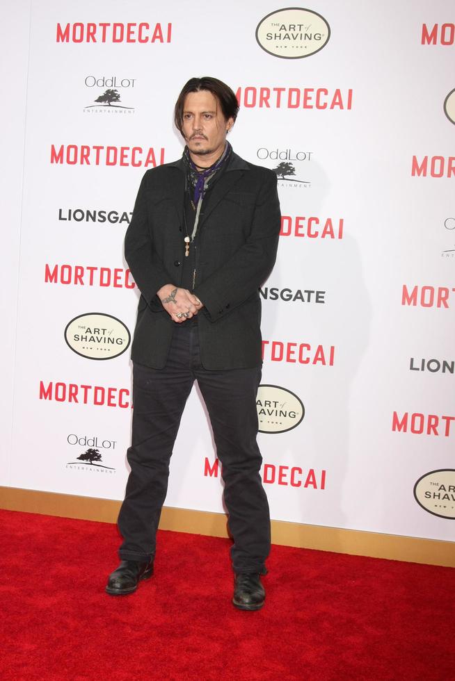 LOS ANGELES, JAN 21 - Johnny Depp at the Mortdecai LA Premiere at a TCL Chinese Theater on January 21, 2015 in Los Angeles, CA photo