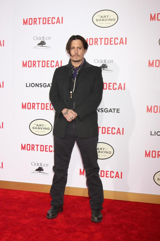 LOS ANGELES, JAN 21 - Johnny Depp at the Mortdecai LA Premiere at a TCL Chinese Theater on January 21, 2015 in Los Angeles, CA photo