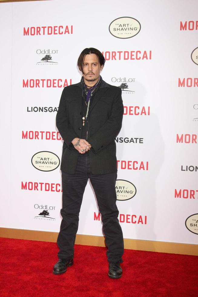 LOS ANGELES, JAN 21 - Johnny Depp at the Mortdecai LA Premiere at a TCL Chinese Theater on January 21, 2015 in Los Angeles, CA photo