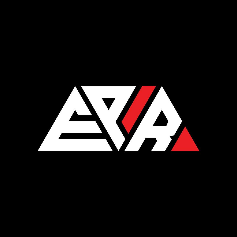 EPR triangle letter logo design with triangle shape. EPR triangle logo design monogram. EPR triangle vector logo template with red color. EPR triangular logo Simple, Elegant, and Luxurious Logo. EPR