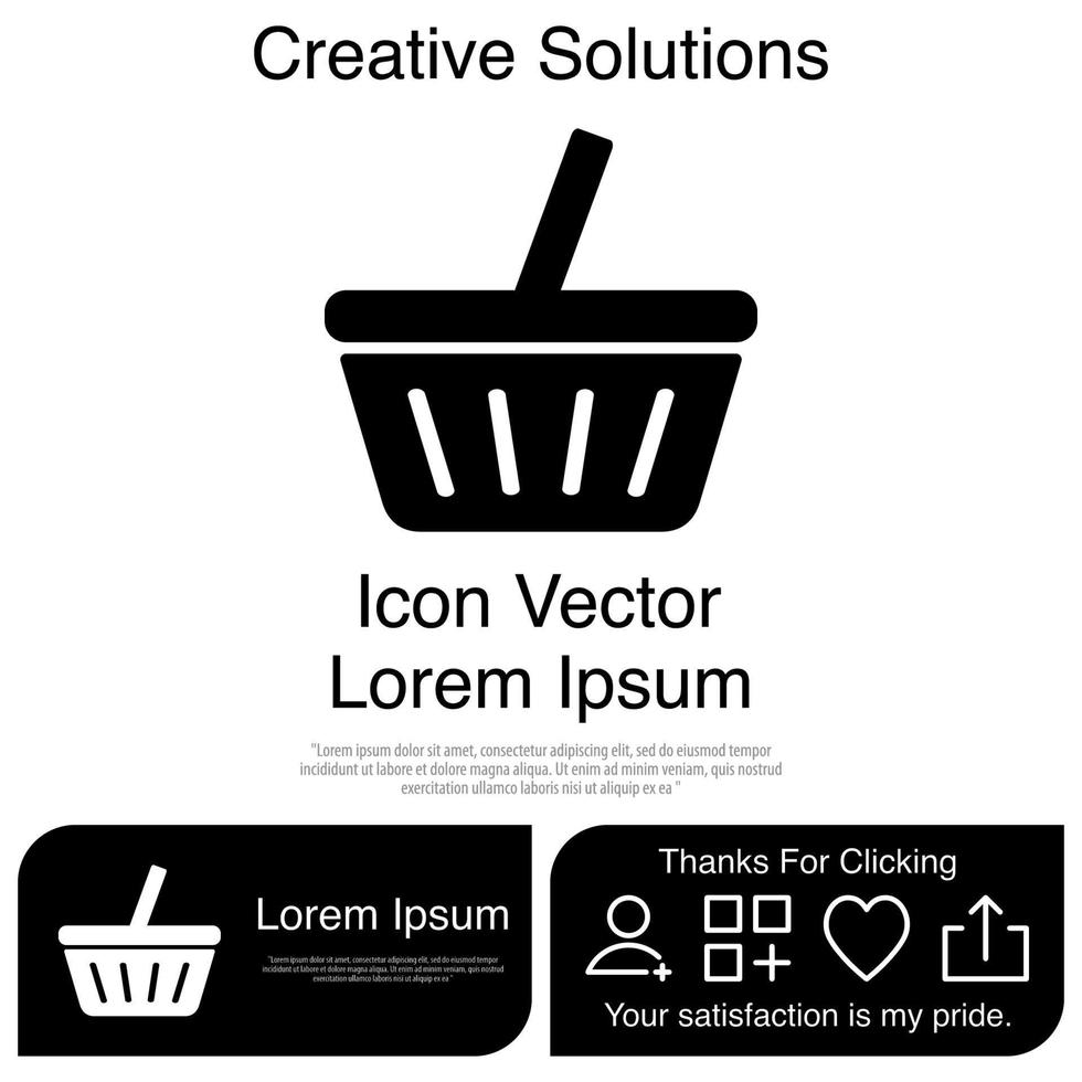 Shopping Basket Icon EPS 10 vector