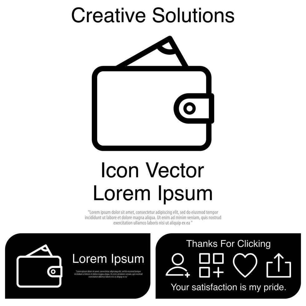 Wallet Icon EPS 10 vector