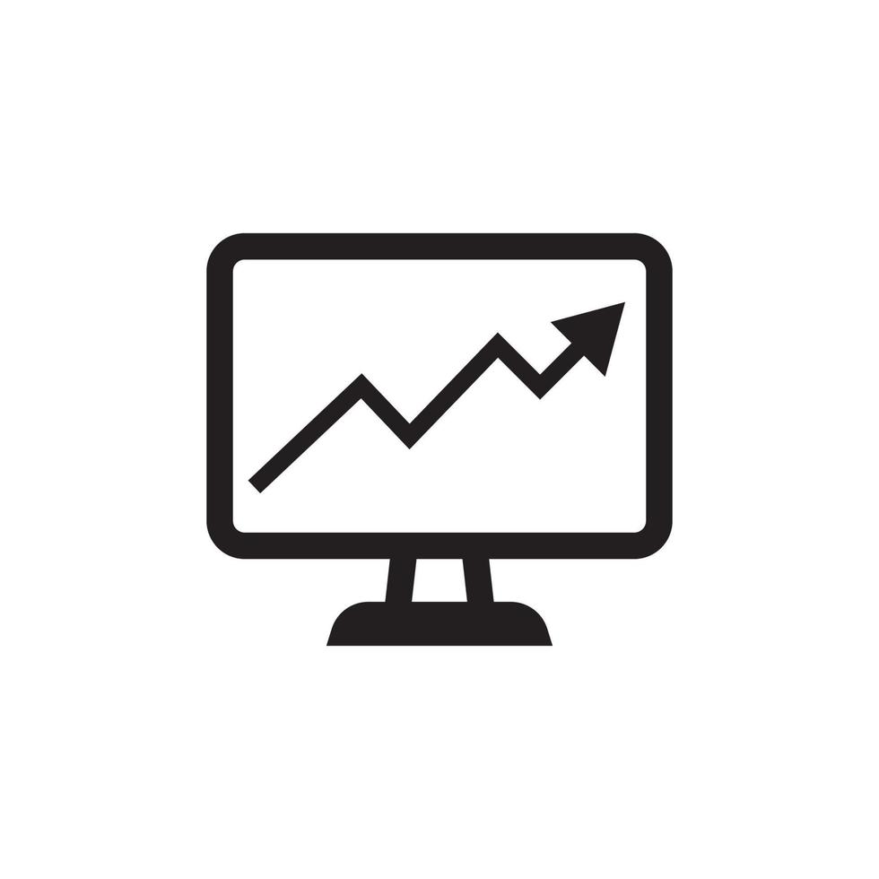 Monitor Icon EPS 10 vector