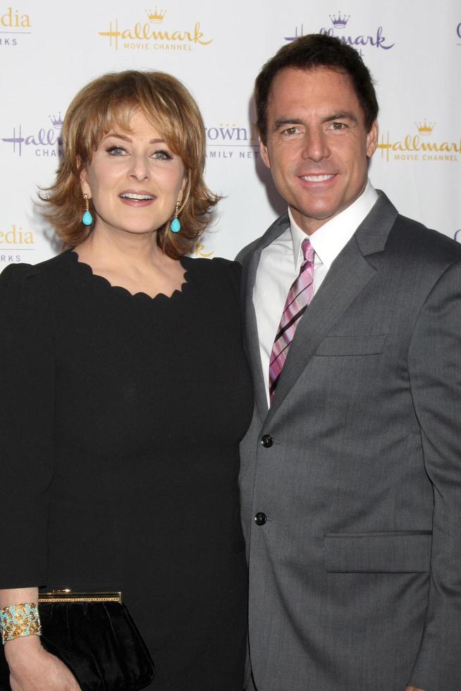 LOS ANGELES, JAN 11 - Mark Steines, Cristina Ferrare at the Hallmark Winter TCA Party at The Huntington Library on January 11, 2014 in San Marino, CA photo