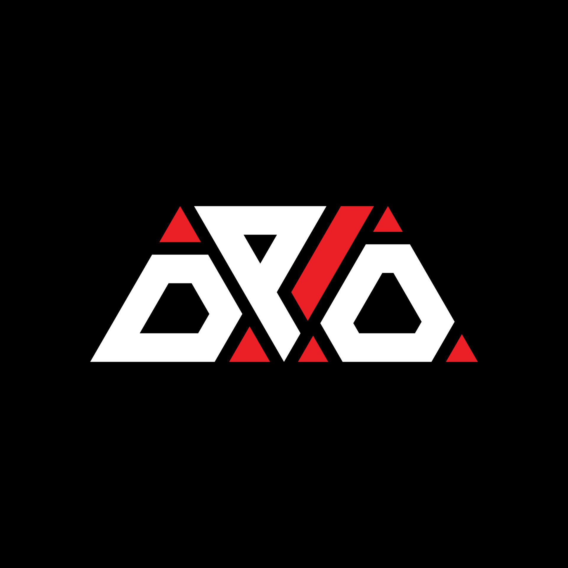 DPO triangle letter logo design with triangle shape DPO triangle logo DPO triangle letter logo design with triangle shape DPO triangle logo