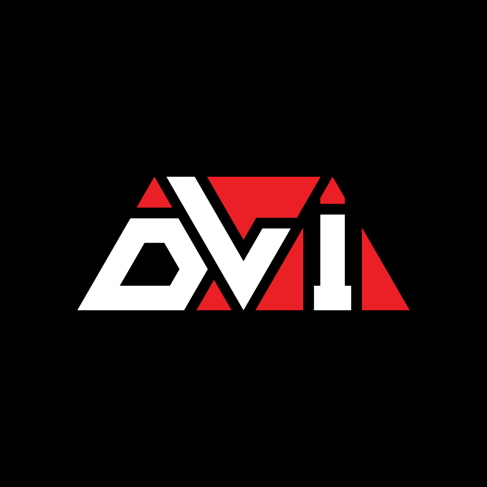 DLI triangle letter logo design with triangle shape. DLI triangle logo ...