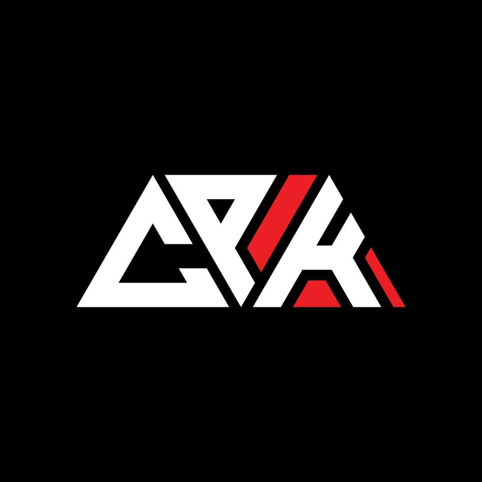 CPK triangle letter logo design with triangle shape. CPK triangle logo design monogram. CPK triangle vector logo template with red color. CPK triangular logo Simple, Elegant, and Luxurious Logo. CPK