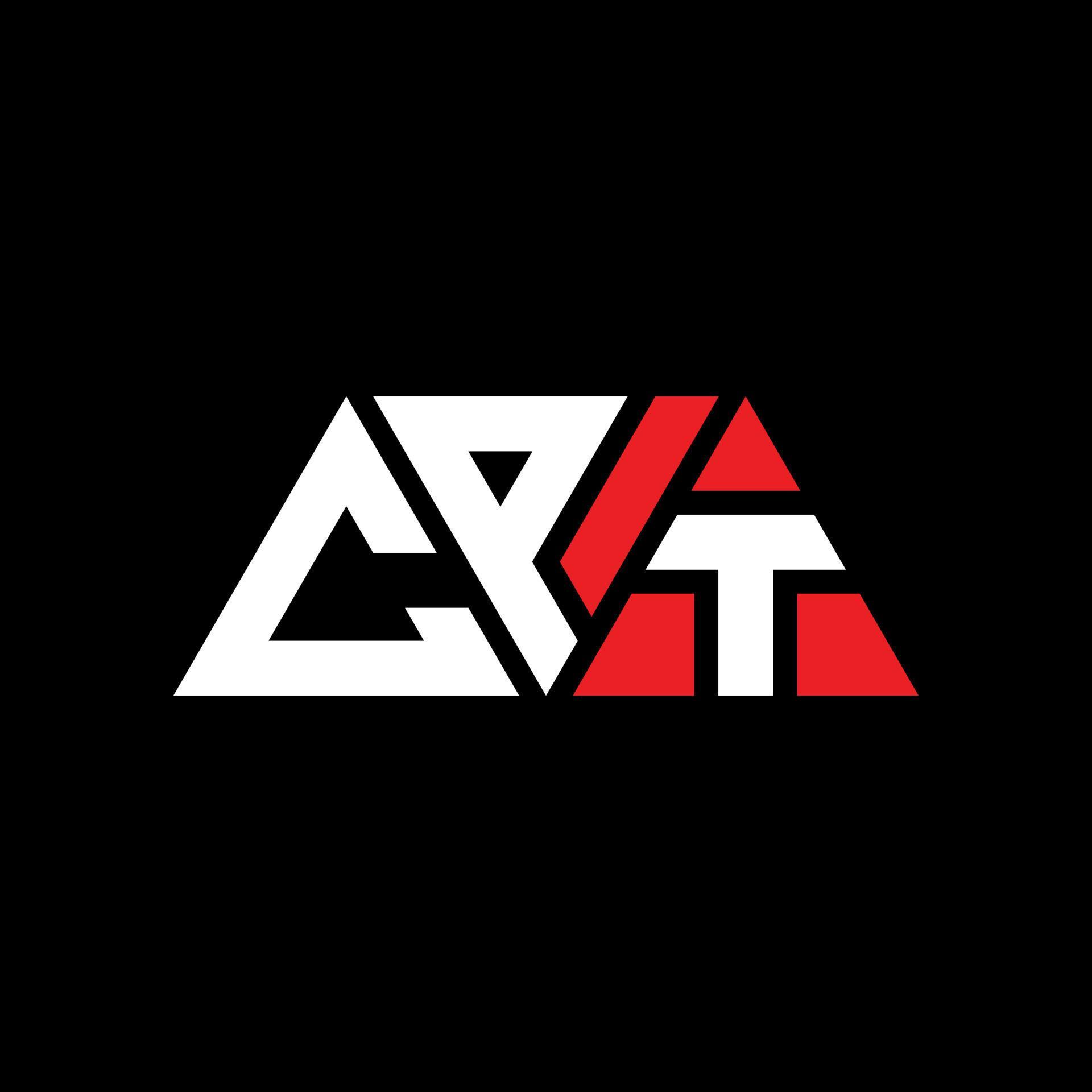 CPT triangle letter logo design with triangle shape. CPT triangle logo